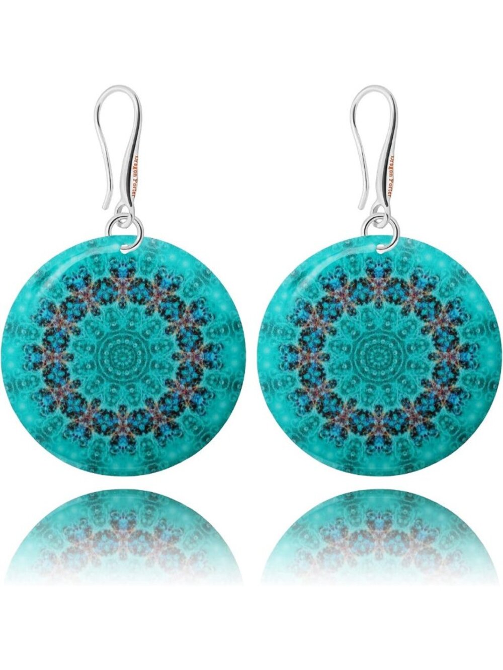 Large Boho Mandala Dangle Earrings for Women - Trendy Statement Jewelry